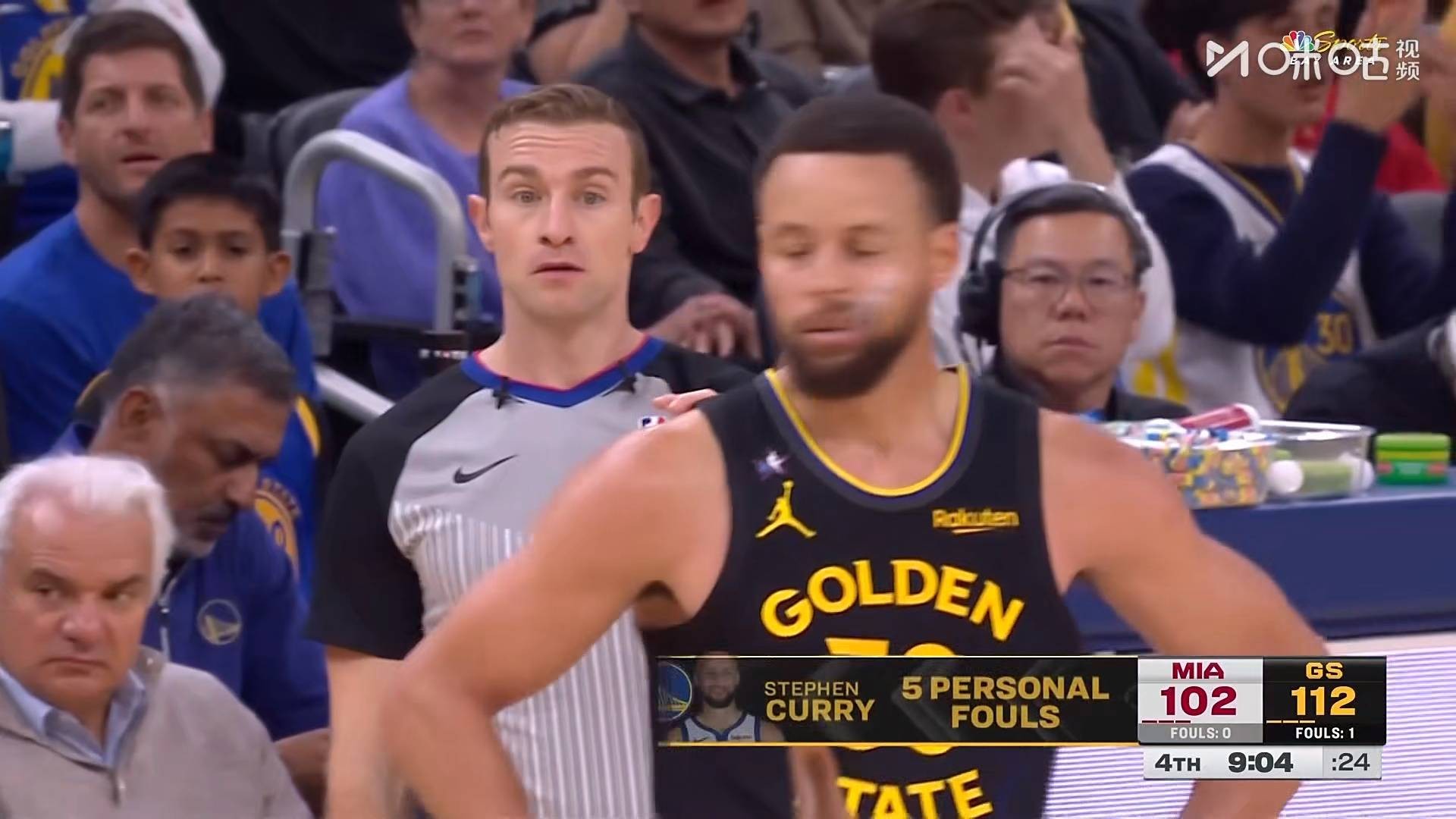 库里5犯了，有点麻烦 