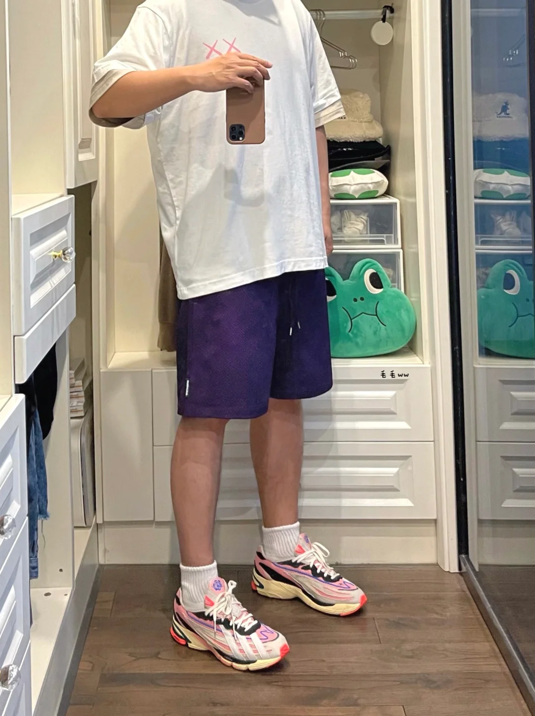 Uniqlo Kaws｜短裤穿搭