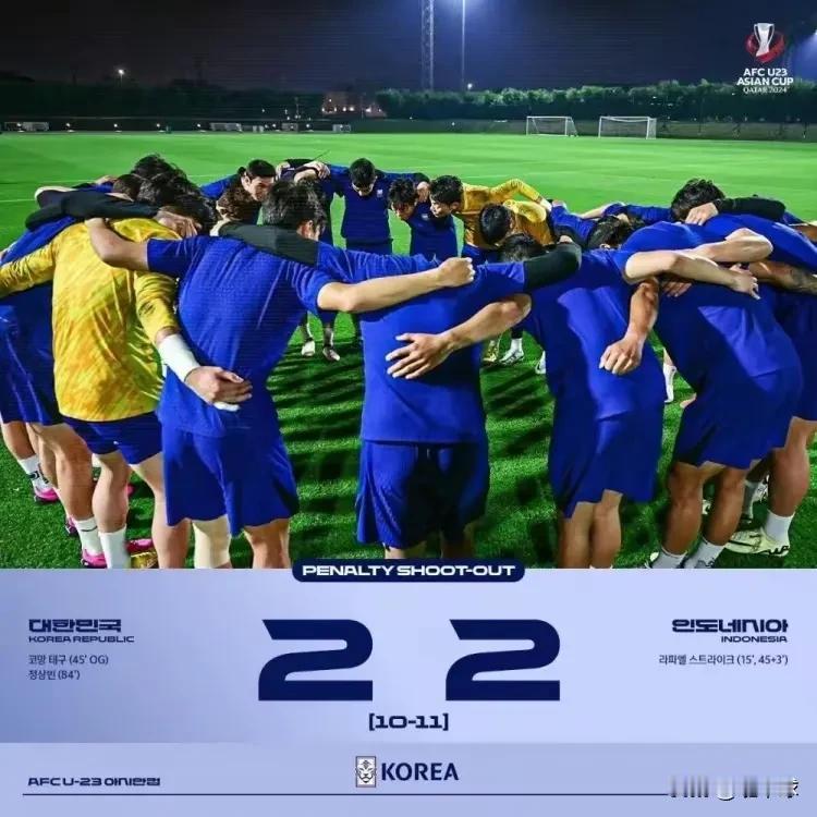U23亚洲杯四分之一决赛韩国点球大战不敌印尼以后，危机感最大的不是韩国队，而是国