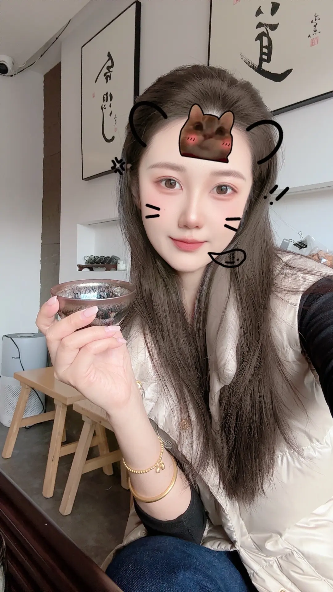 有事慢慢忙，没事喝喝茶，人静，心安，福来[比心] ya