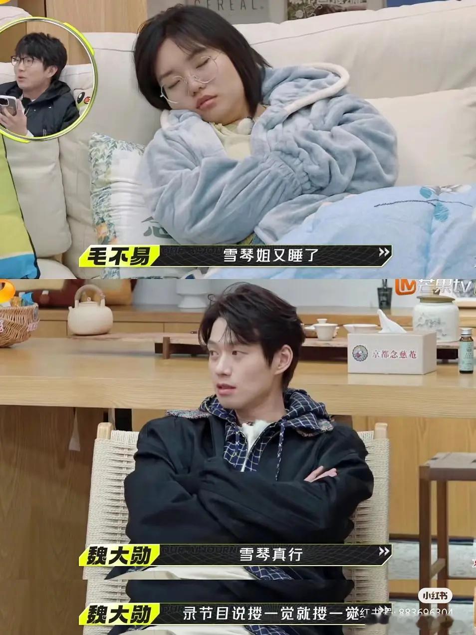 魏大勋和毛不易是在暗戳戳的⌚李雪琴吗哈哈哈[偷笑] ​​​
