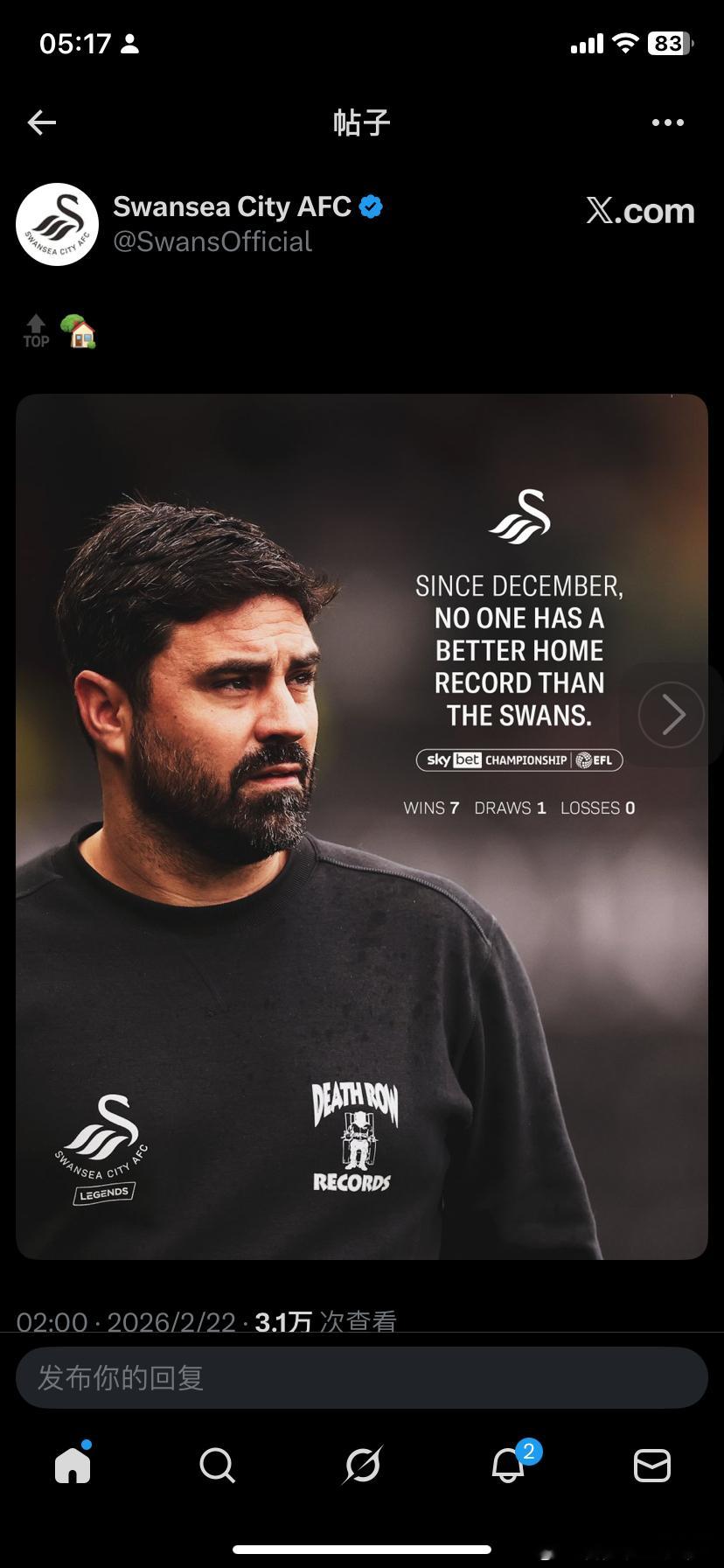 在利物浦前助教维托尔·马托斯来之前，斯旺西简直糟透了，而且濒临降级这位前利物浦主