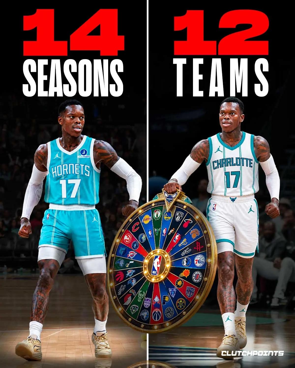 NBA还真是什么数据统计都有啊！
施罗德已经在14年的职业生涯里换了12支球队了