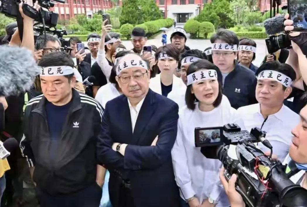 只要民进党不能在台湾政坛称王称霸，有人约束，在他们眼里就叫“民主已死”；只要民进