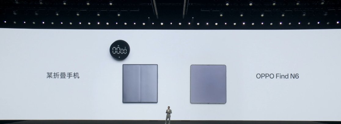 OPPO Find N6 折叠一小时折痕对比某家大折叠，全球最平整折叠屏OPPO