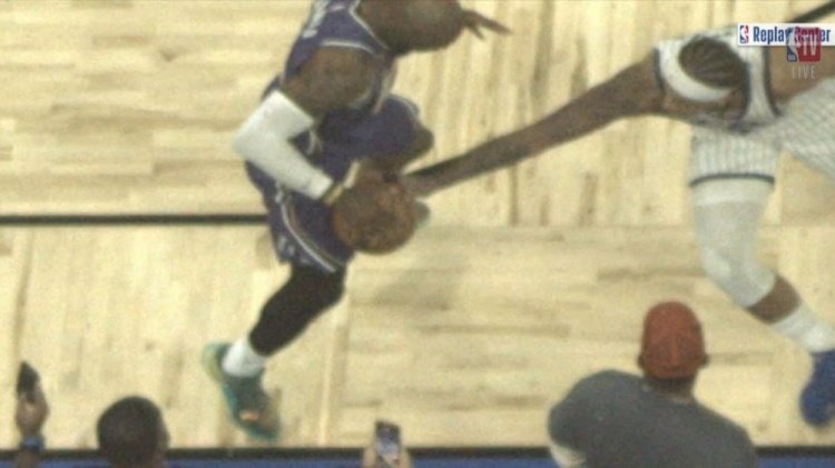 #詹姆斯再次吐槽天眼摄像机##裁判报告认定詹姆斯没被打手#昨日湖人105-104