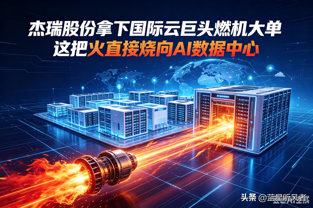 金额近百亿！杰瑞股份拿下国际云巨头燃机大单，这把火直接烧向AI数据中心

今晚杰