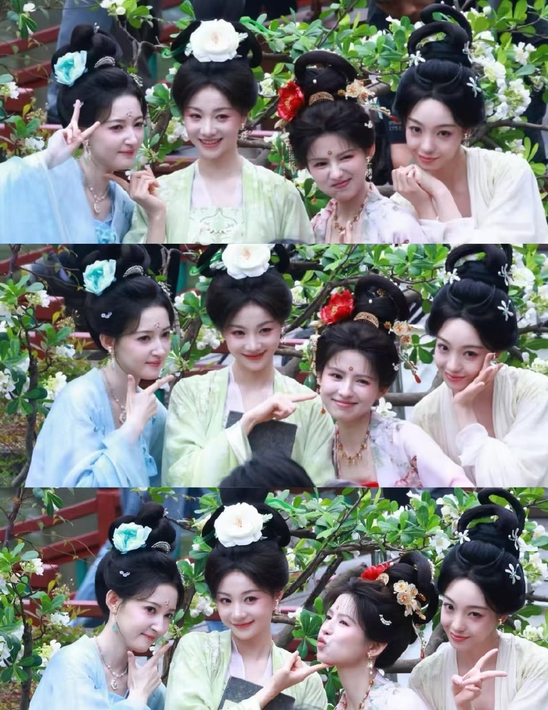 攻玉女角色同框合影鹤男胡意旋攻玉同框合影攻玉女角色同框合影，大家都好美！ 