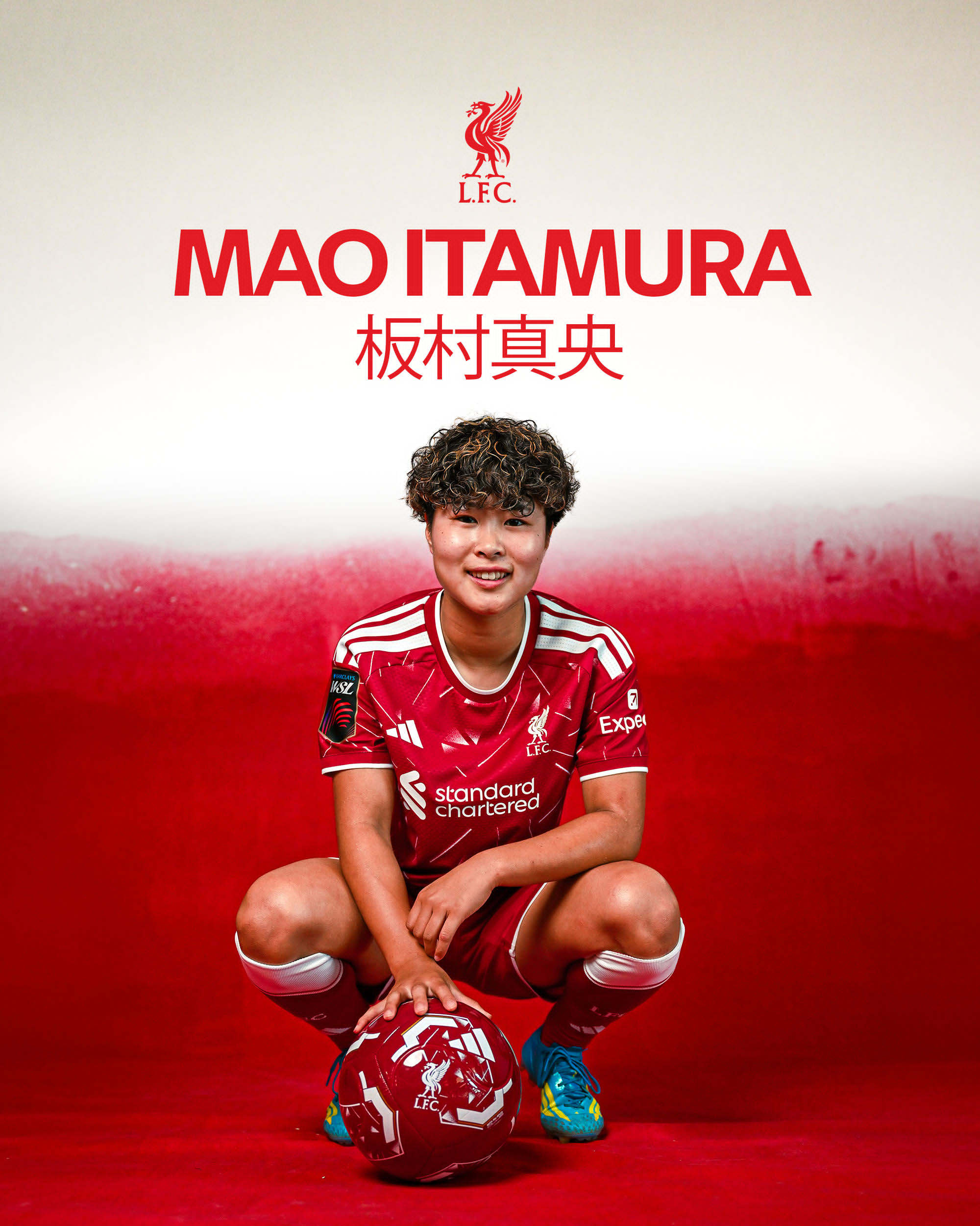 利物浦女足 今夏第五签，从费耶诺德引进日本进攻型中场 板村真央，19岁的Mao是