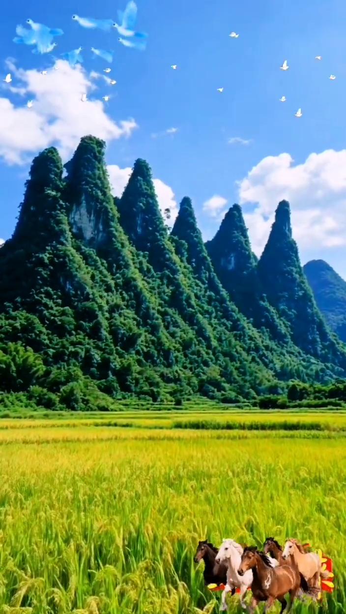 得胜旗山风景。
将军。