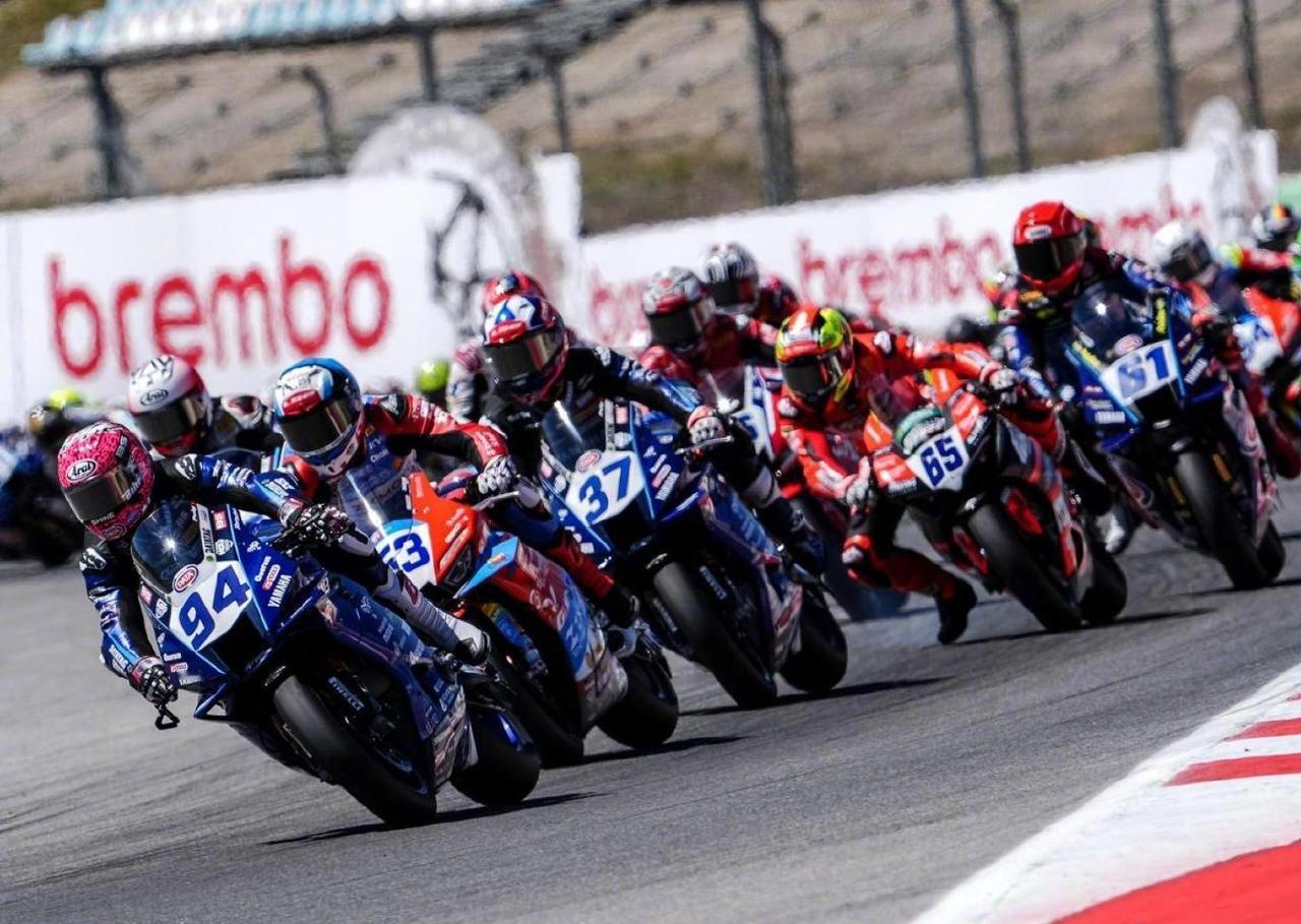 【世界超级摩托车锦标赛荷兰站：张雪机车夺得超级杆位赛第二名】新华社荷兰阿森4月1