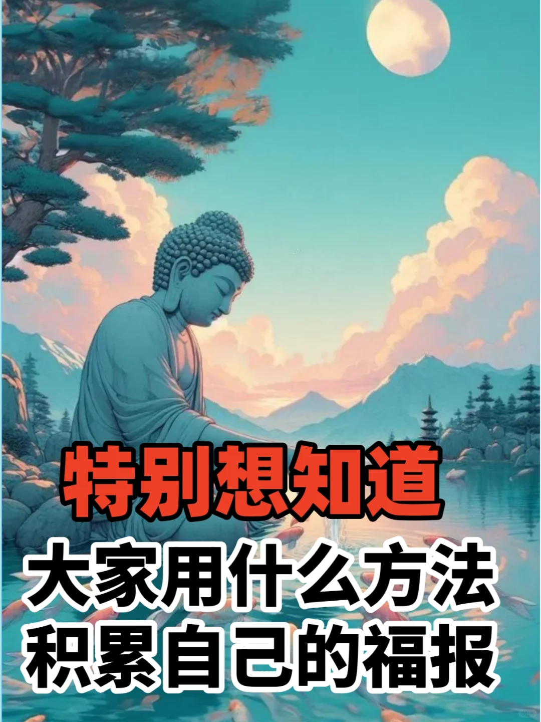 特别想知道 大家的福报用什么方式积累的？
