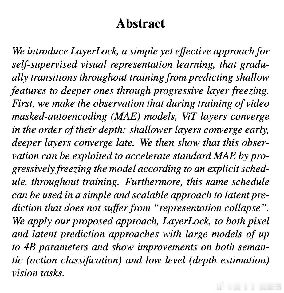 [CV]《LayerLock: Non-collapsing Represent