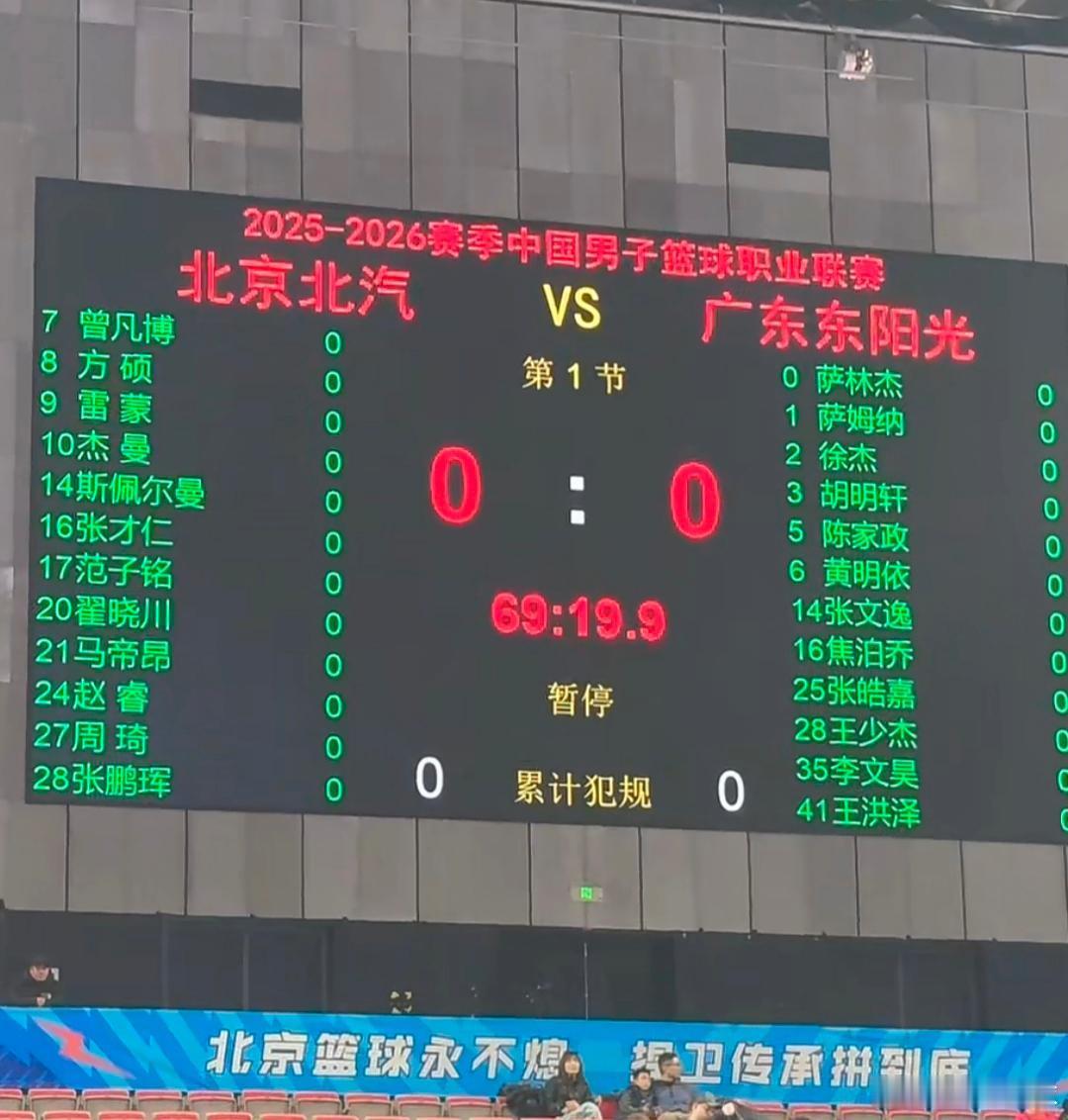 广东队大名单出炉，奎因缺阵，咱们只剩两位外援出战了，北京队这边曾凡博回归，锋线位