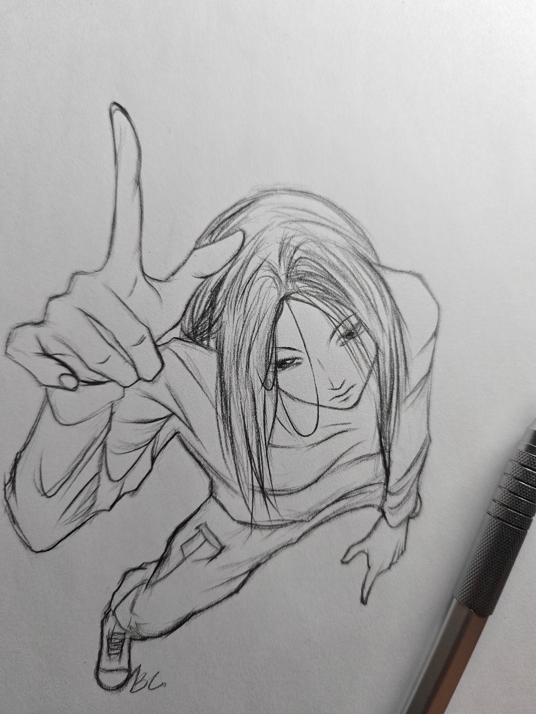 顶天立地（原谅我不会画透视）  临摹这个老师