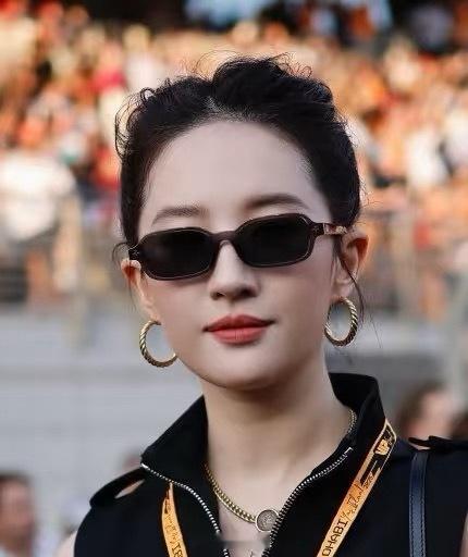 刘亦菲 观赛F1阿布扎比大奖赛 现场生图 