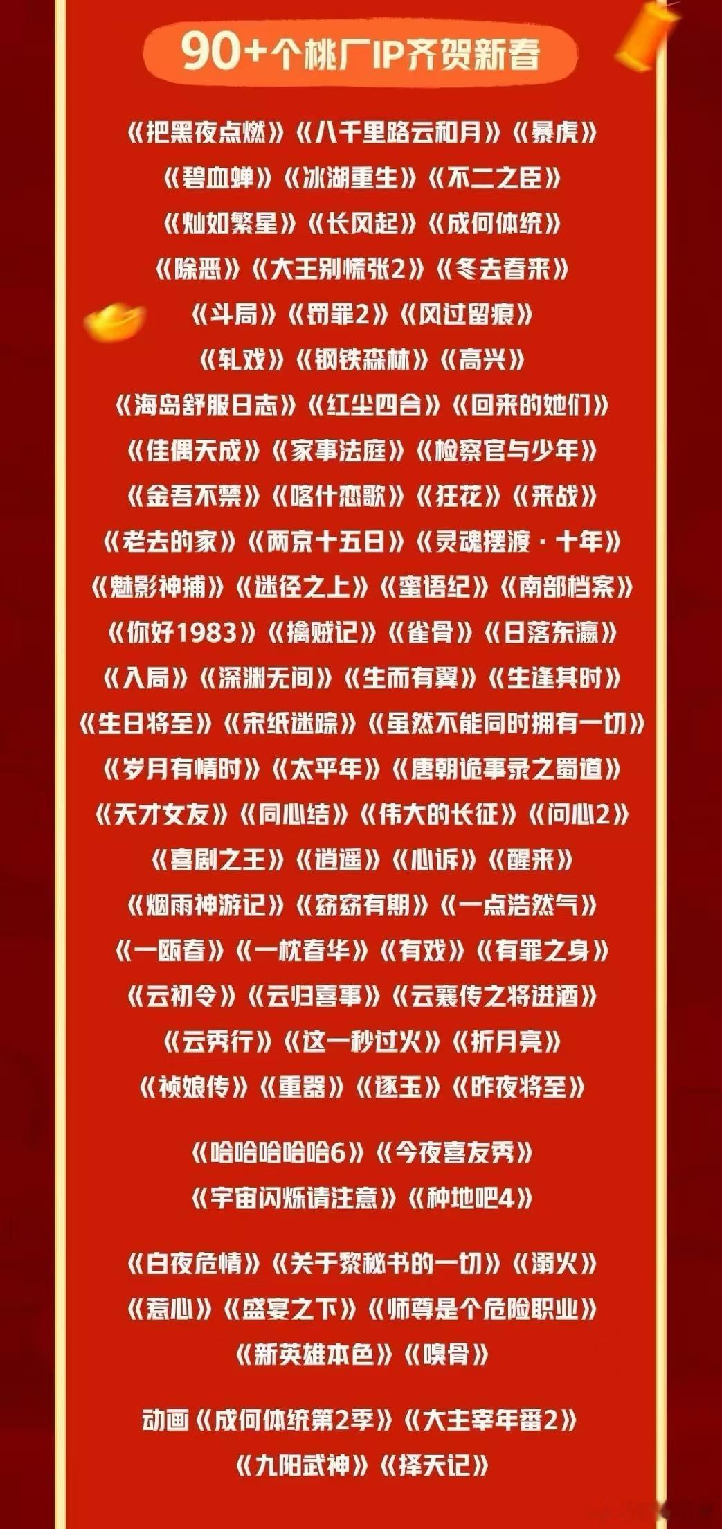 🥝大年片单太全了！《成何体统第2季》《大主宰年番2》《择天记》全在！二次元狂喜