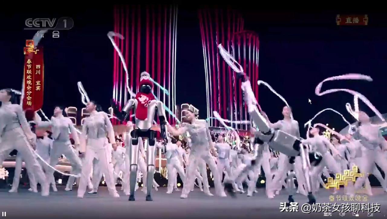 开场2秒一个托马斯回旋，全场直接炸了！这是春晚首个登场的魔法原子机器人，能跳舞能