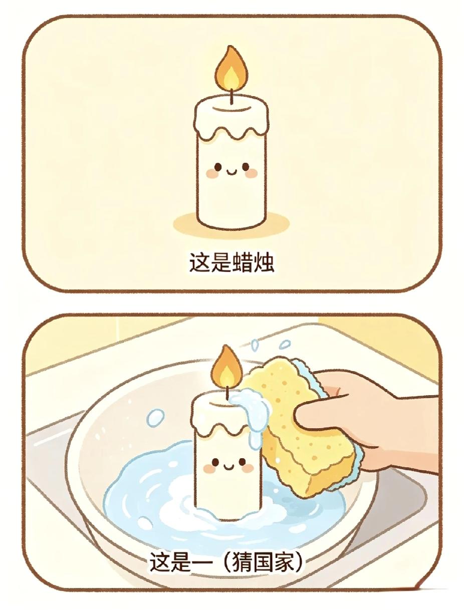 看图猜国家！洗蜡烛，答案你猜到了吗？