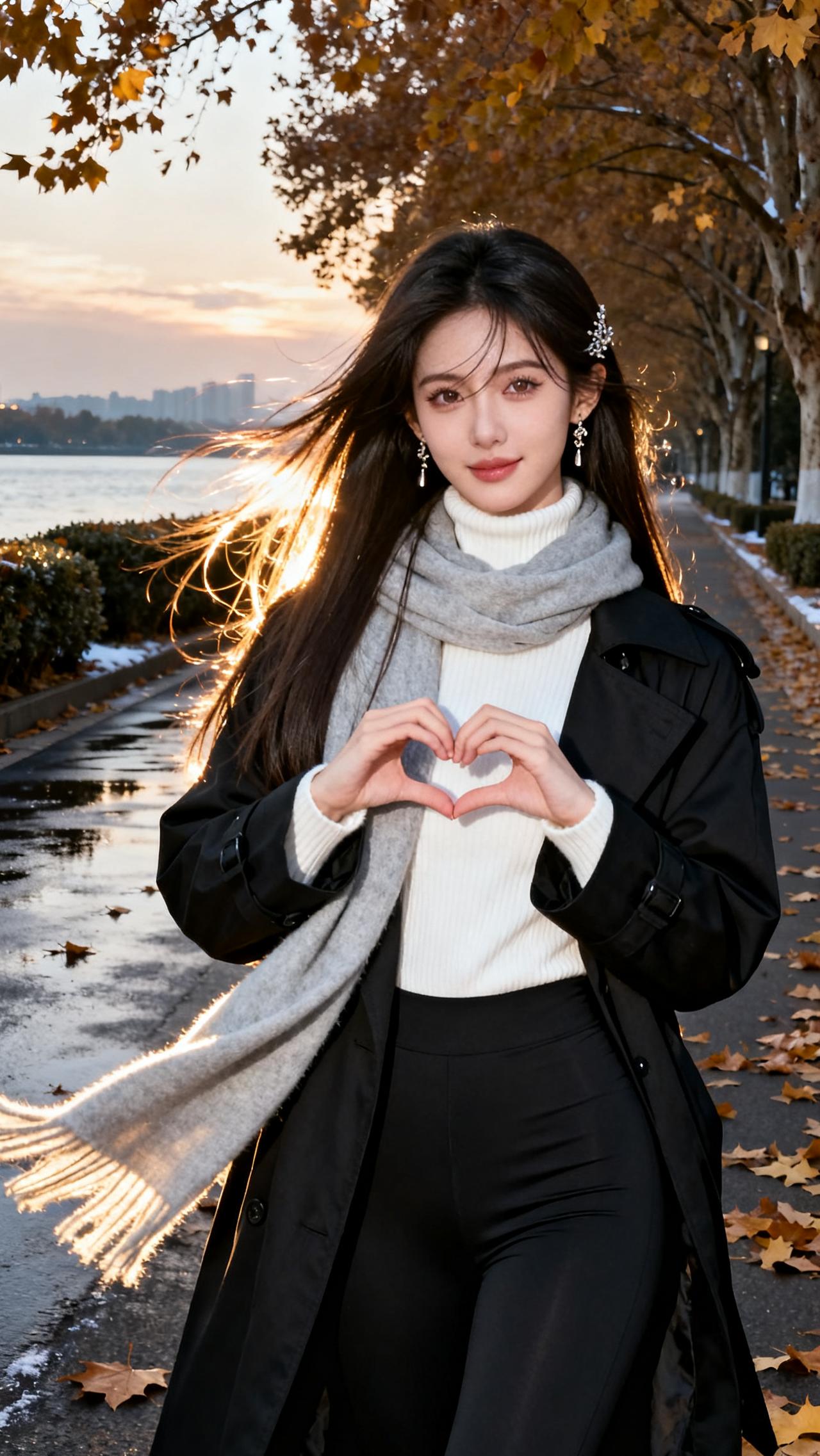 今日美图：夕阳下！
美图 今年冬天的不同清雅脱俗的美到底长啥样？ 女神 写真 随