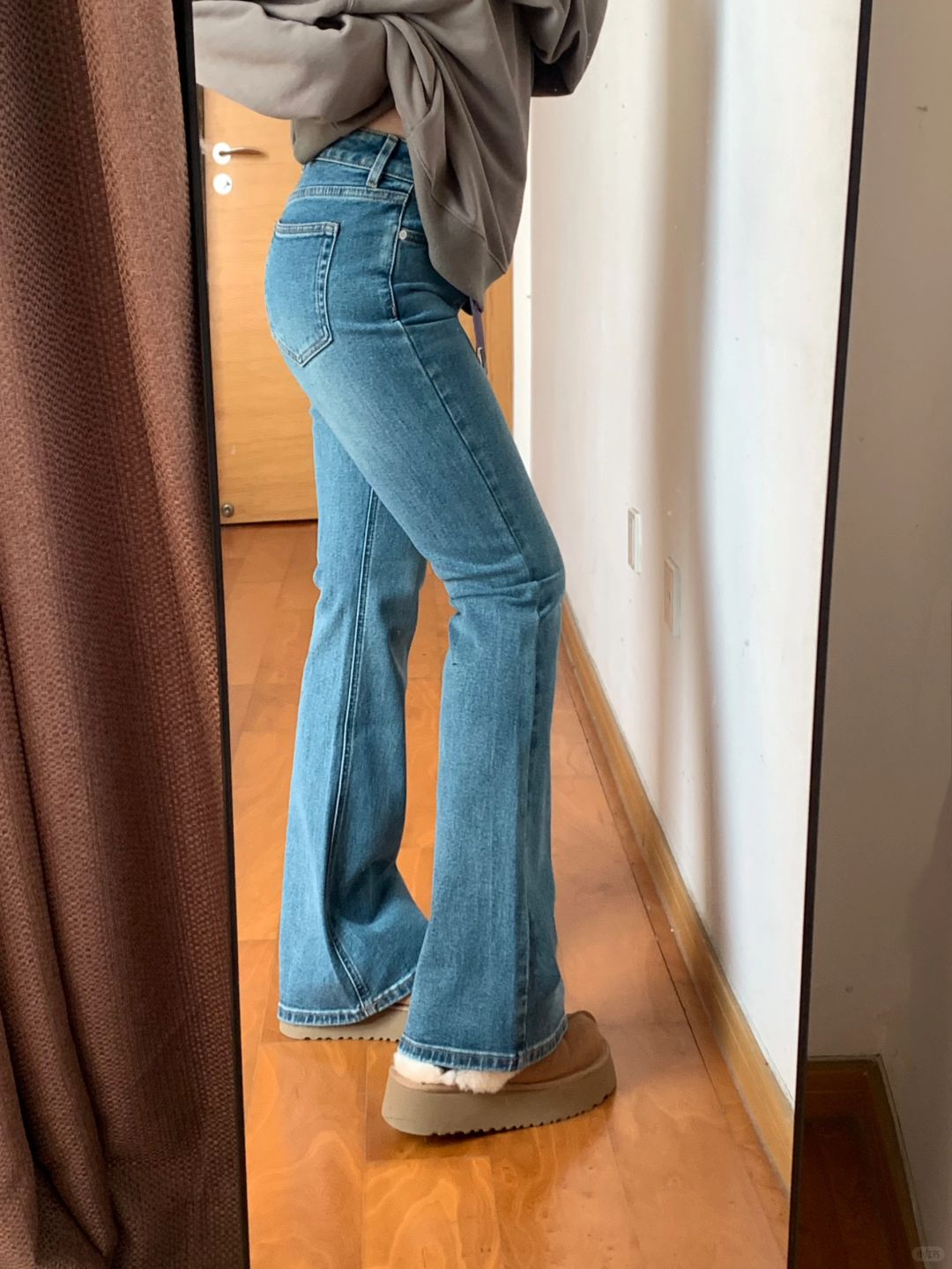 158/105微胖梨形买到超满意的微喇裤！🥰