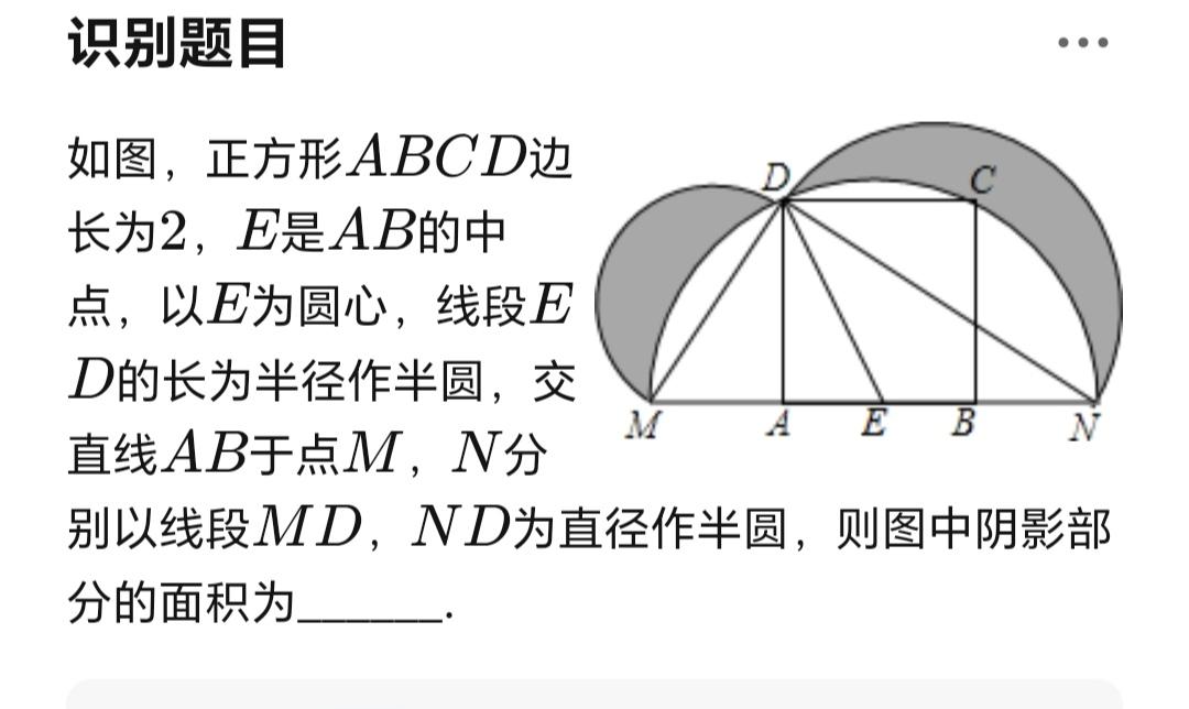 这道题中的阴影面积怎样求？
大神们：说说你们的解题思路！[作揖][作揖]