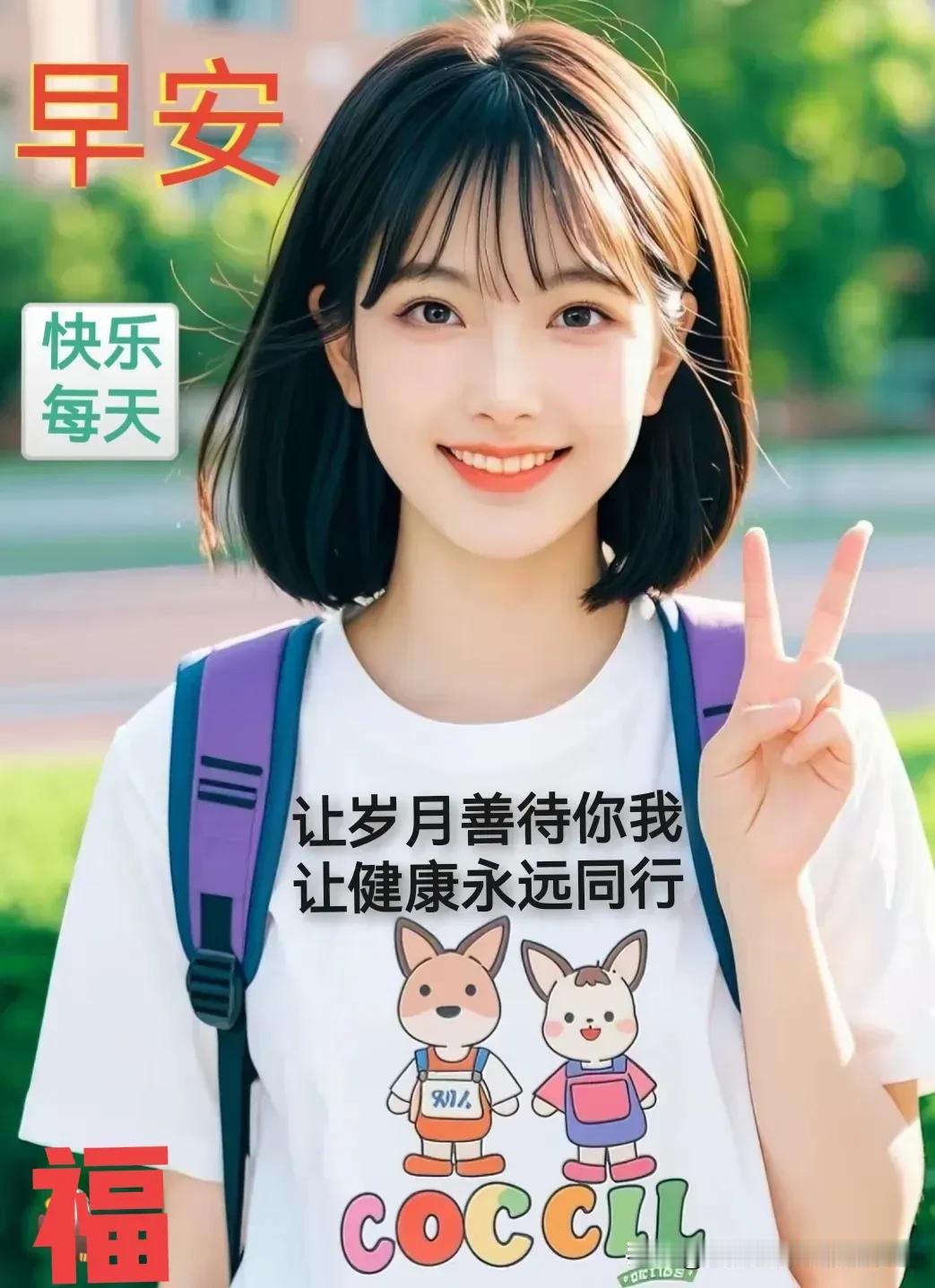 无言祝福，浓浓心意，
人生路上，彼此珍惜，
每天问候成了生命中的必须。

保重身