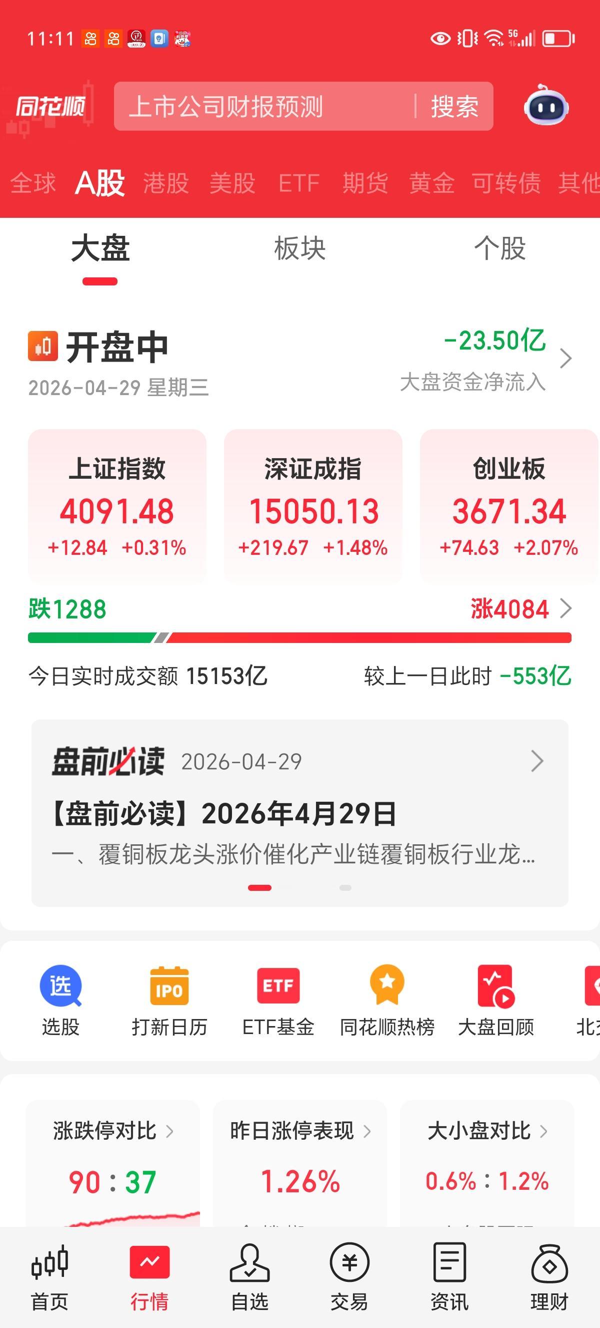 周三实时评论：恐慌性出售告一段落，主力资金有回补迹象。

前两天，主力资金动辄有