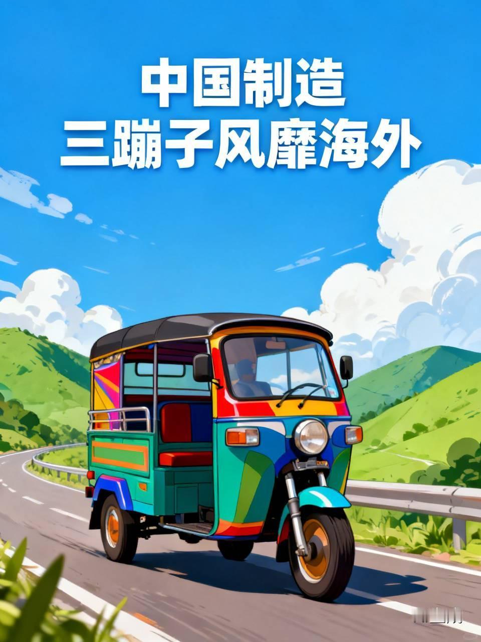 为什么很多国家都喜欢中国产的三蹦子中国制造的三蹦子风靡海外，主要是便宜实用。适配
