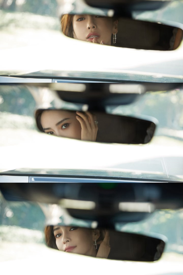 angelababy 杨颖 后视镜限定出镜，捕捉不经意间的美貌瞬间