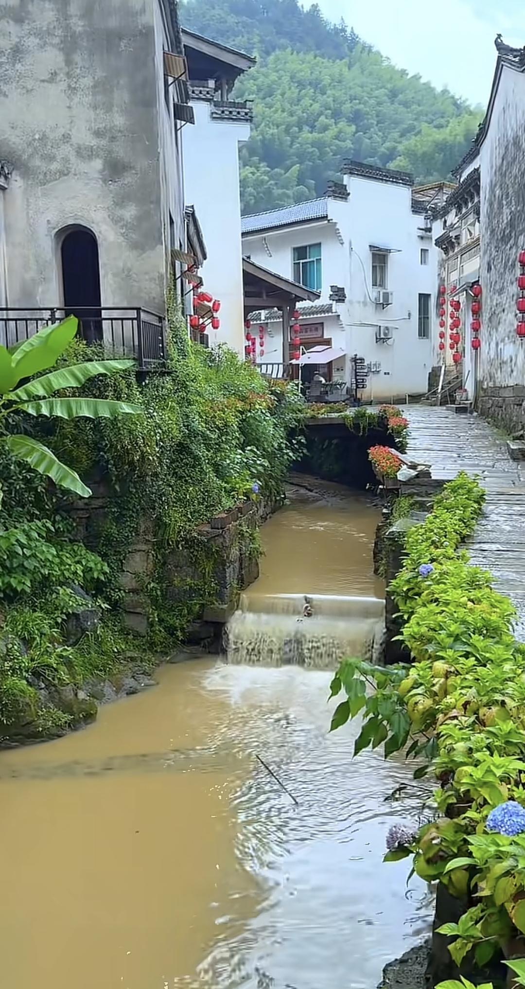 江南的烟雨小巷你画中执伞，长安的盛世繁华我笔下人间江南烟雨 风景 江南水墨风景