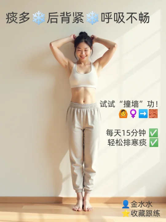 后背发紧、痰多咳不净？试试这个“撞墙”功