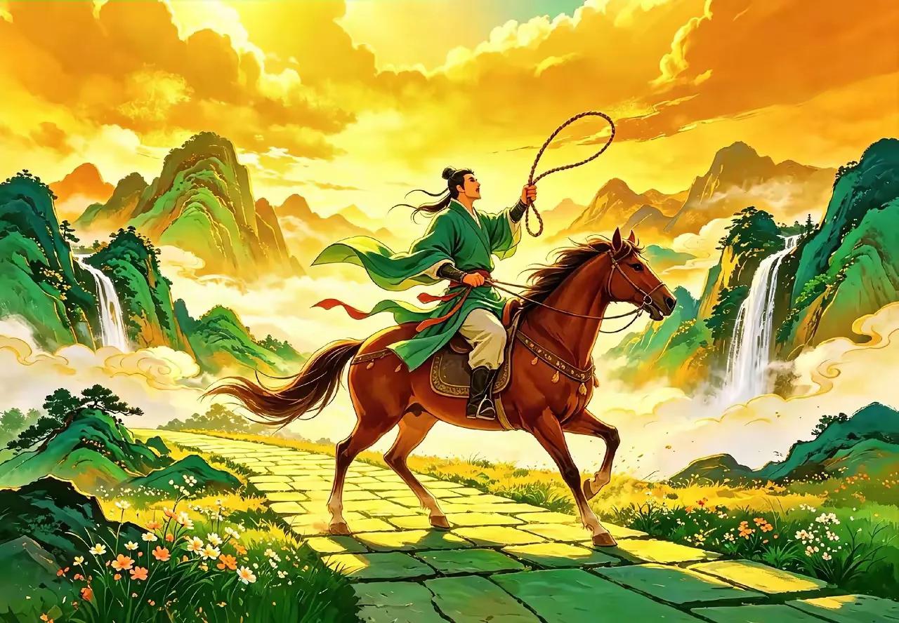 古有快马送信，
今凭视屏传情。
横批：《快马与视屏》