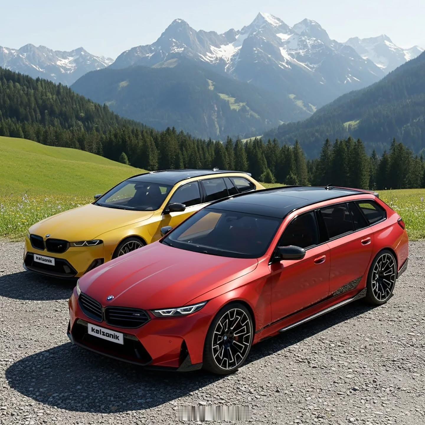 新宝马M5 Touring渲染图 【新车渲染】新宝马M5 Touring渲染图，