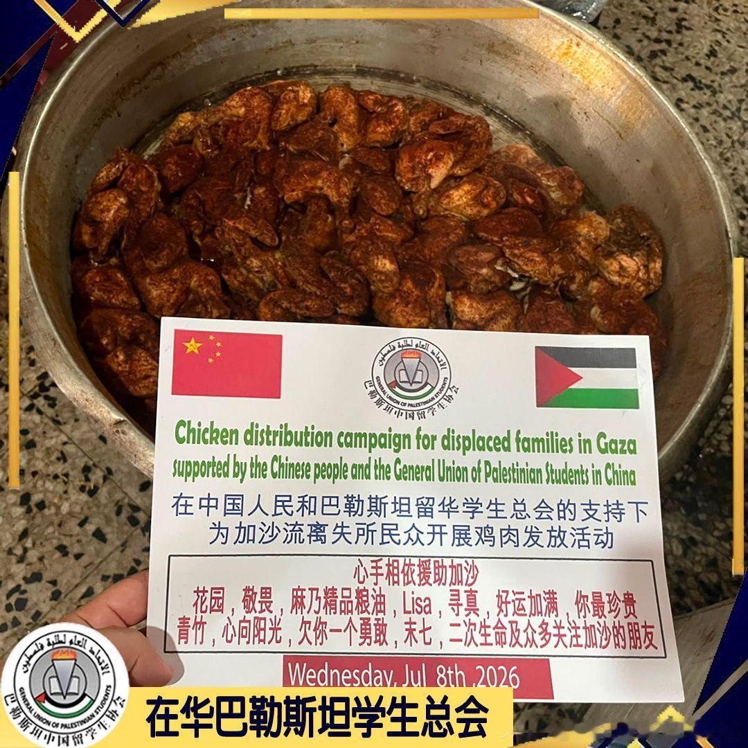 感谢每一位为减轻加沙人民困难而付出和贡献的人。🇵🇸♥️🇨🇳看见具体的巴勒