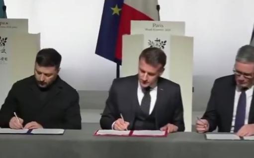 突发新闻：法国总统马克龙、英国首相斯塔默和乌克兰总统泽连斯基今天（北京时间1月7