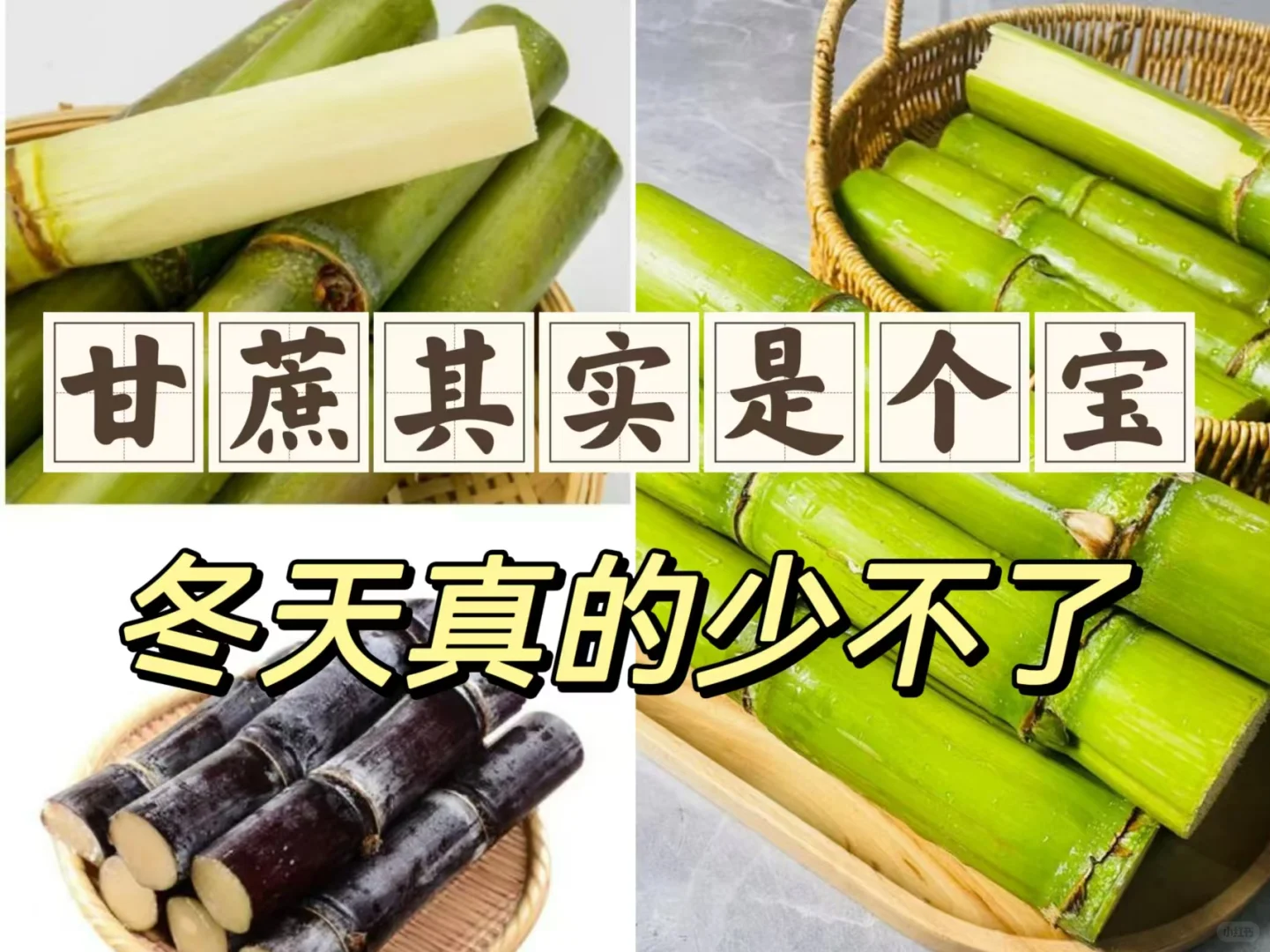 甘蔗其实是个宝，冬天真的少不了～