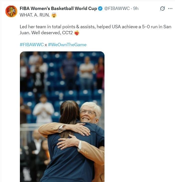 作为看了几十年球的老篮球迷，看到美国女篮这场大胜西班牙，凯特琳·克拉克数据拉胯却