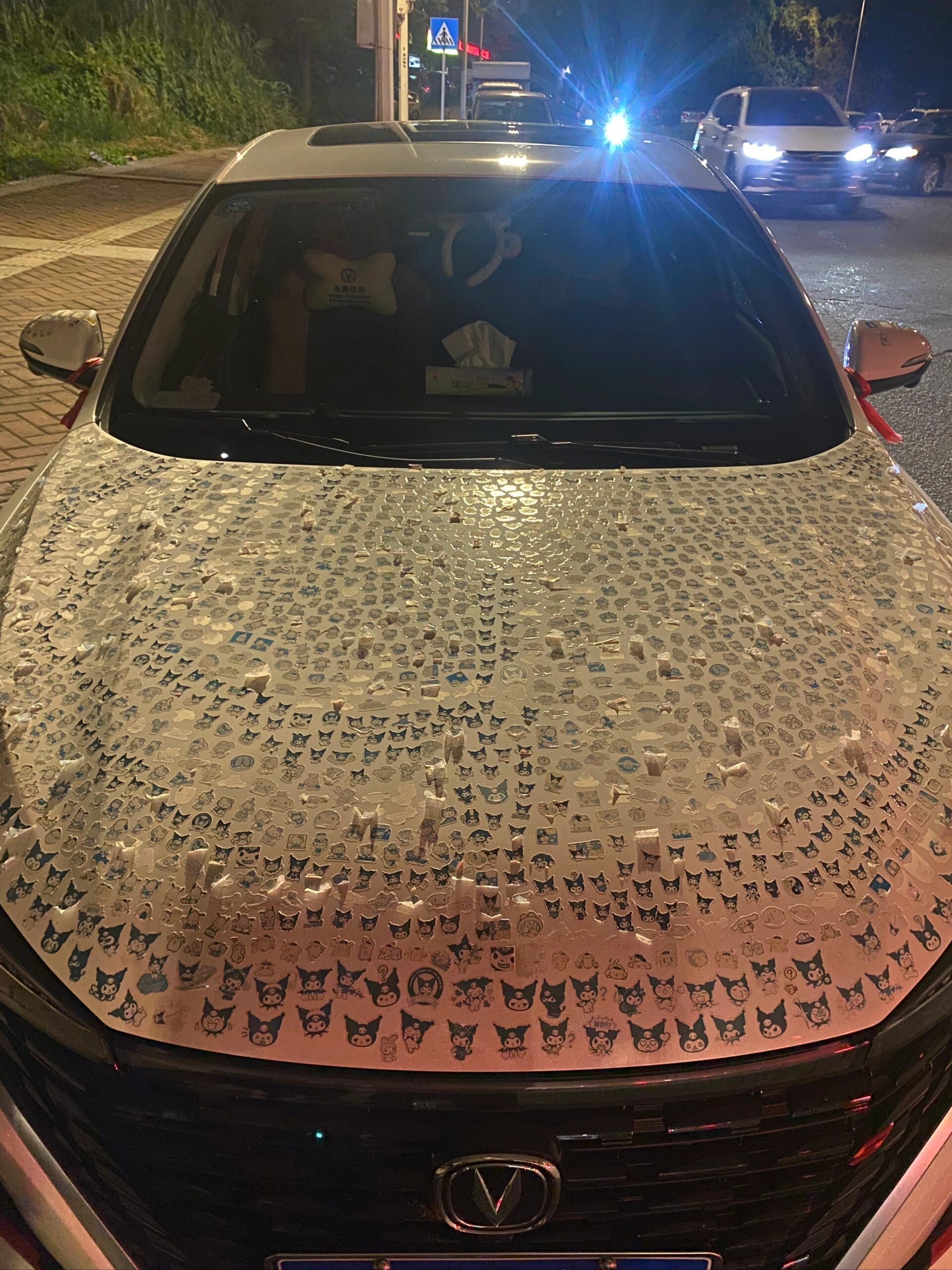 看得出这位车主很喜欢库洛米 ​​​