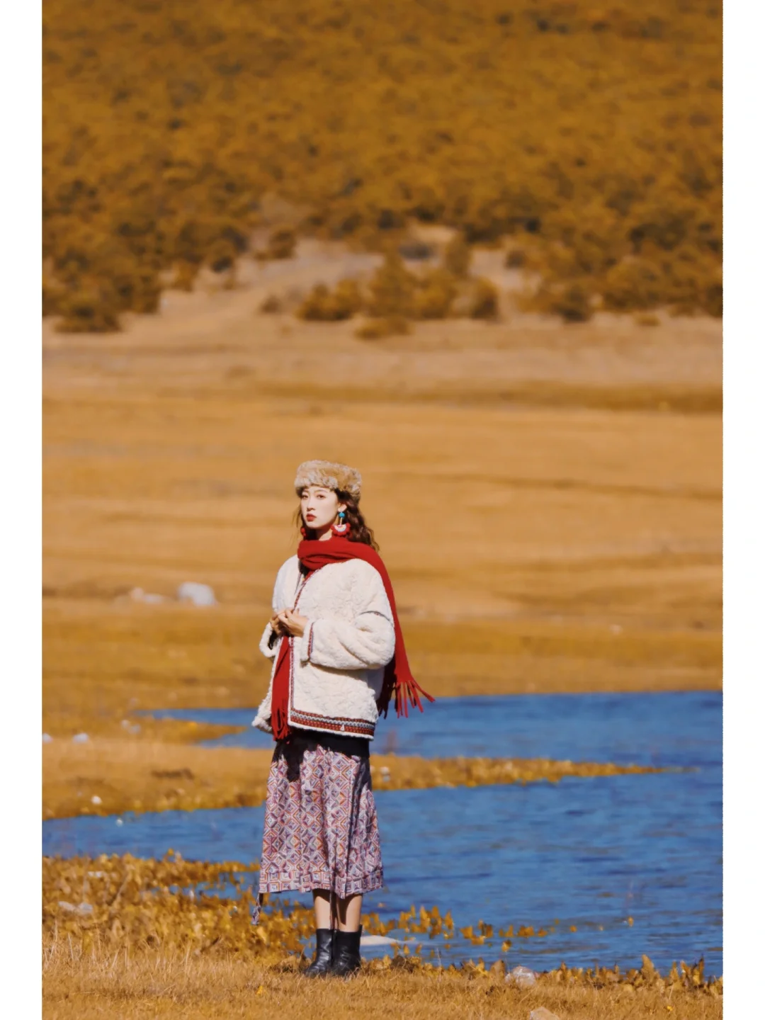 为了这个雪山古镇的秋天我来了9次 太惊艳‼️