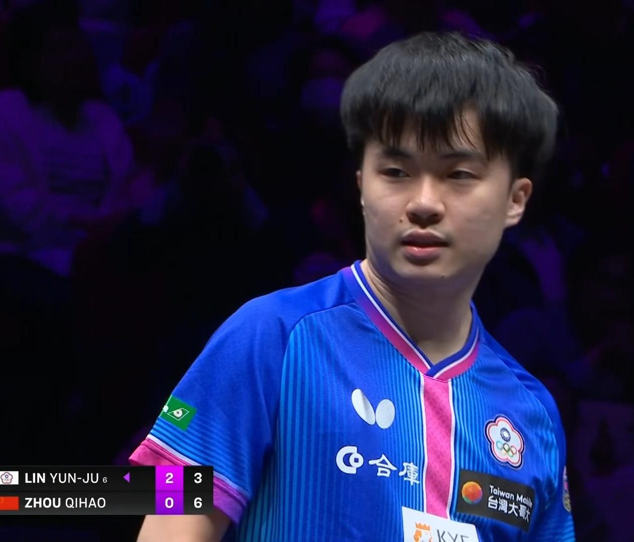 3月13日，重庆冠军赛，大藤沙月 林昀儒先后闯进8强。
林昀儒3-1周启豪，前两