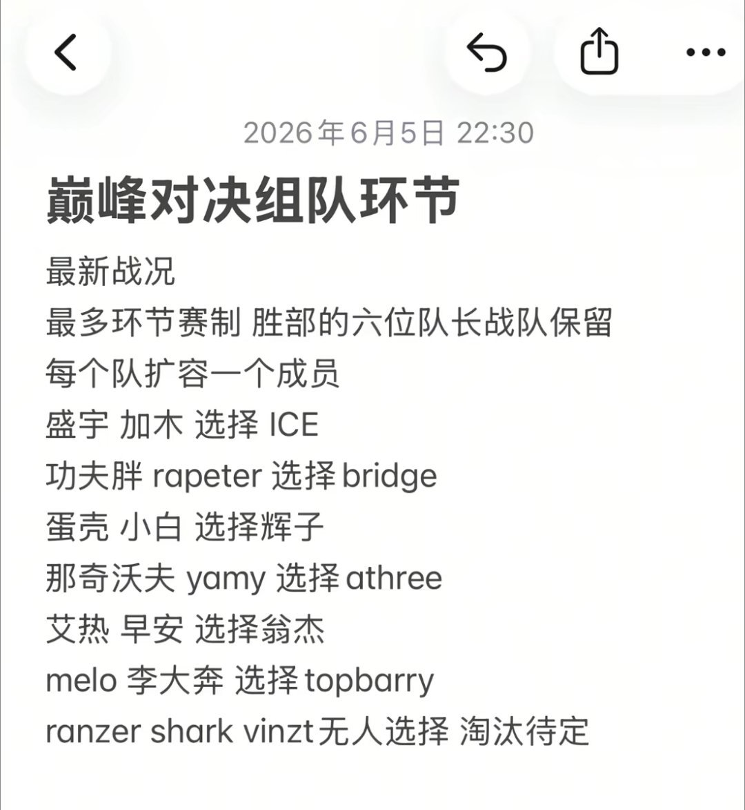 网传巅峰对决组队阵容！感觉有组不太合理呀！说唱巅峰对决2026