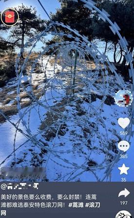 被全网通骂！泰山围了135公里铁丝，网友深挖400多万中标企业，扒完地址直接气笑