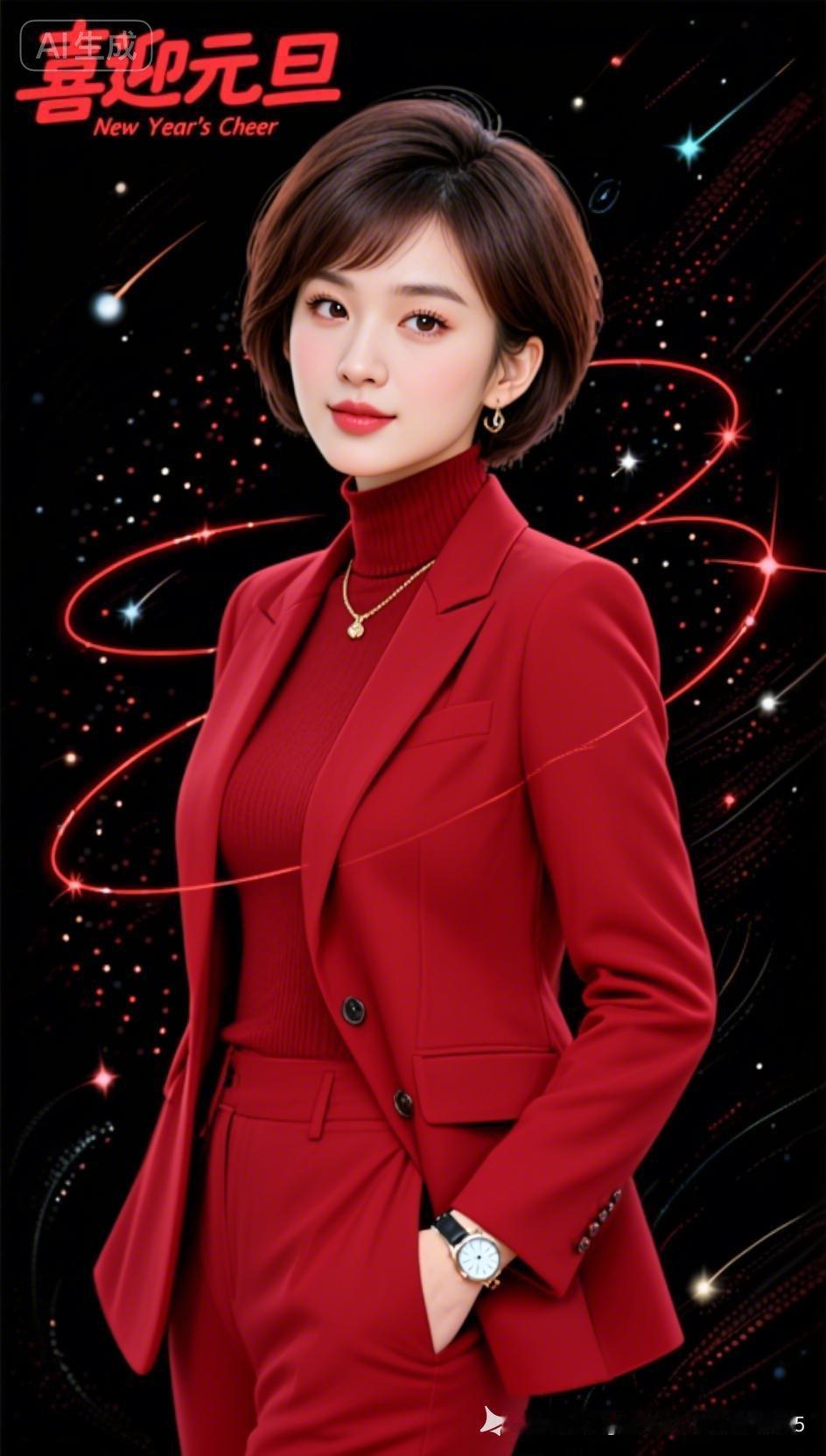 新年新气象，红衣迎新春！🎉✨