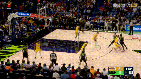 湖人悍将范德比尔特真是让人欣喜若狂！在今天进行的湖人和鹈鹕的比赛中，当时比赛进行