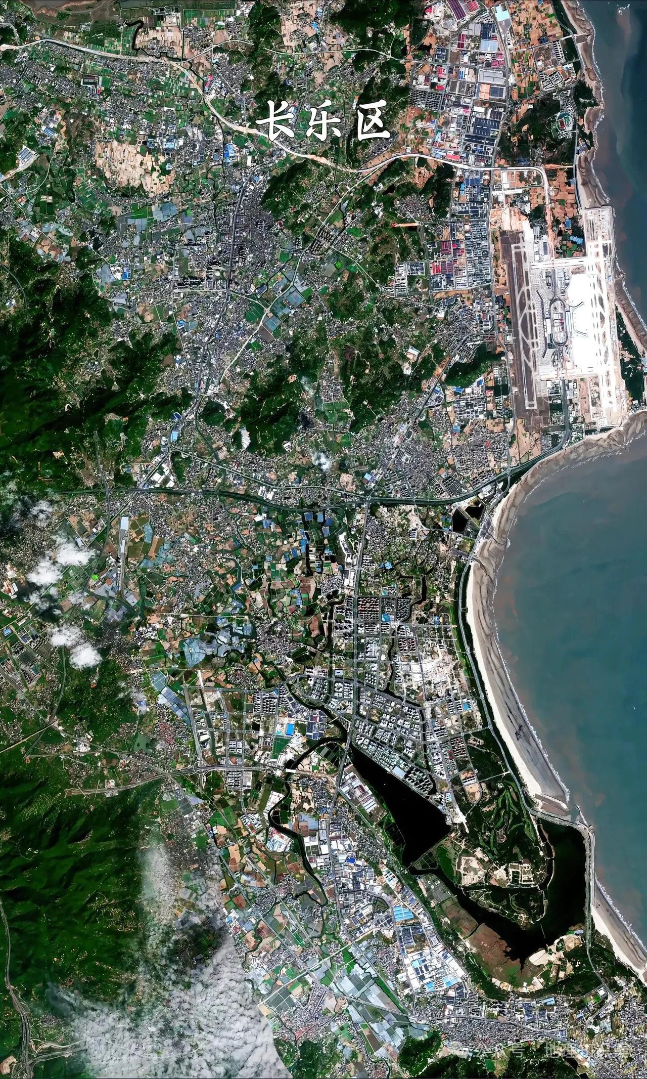 福建省福州市长乐区高清卫星图
