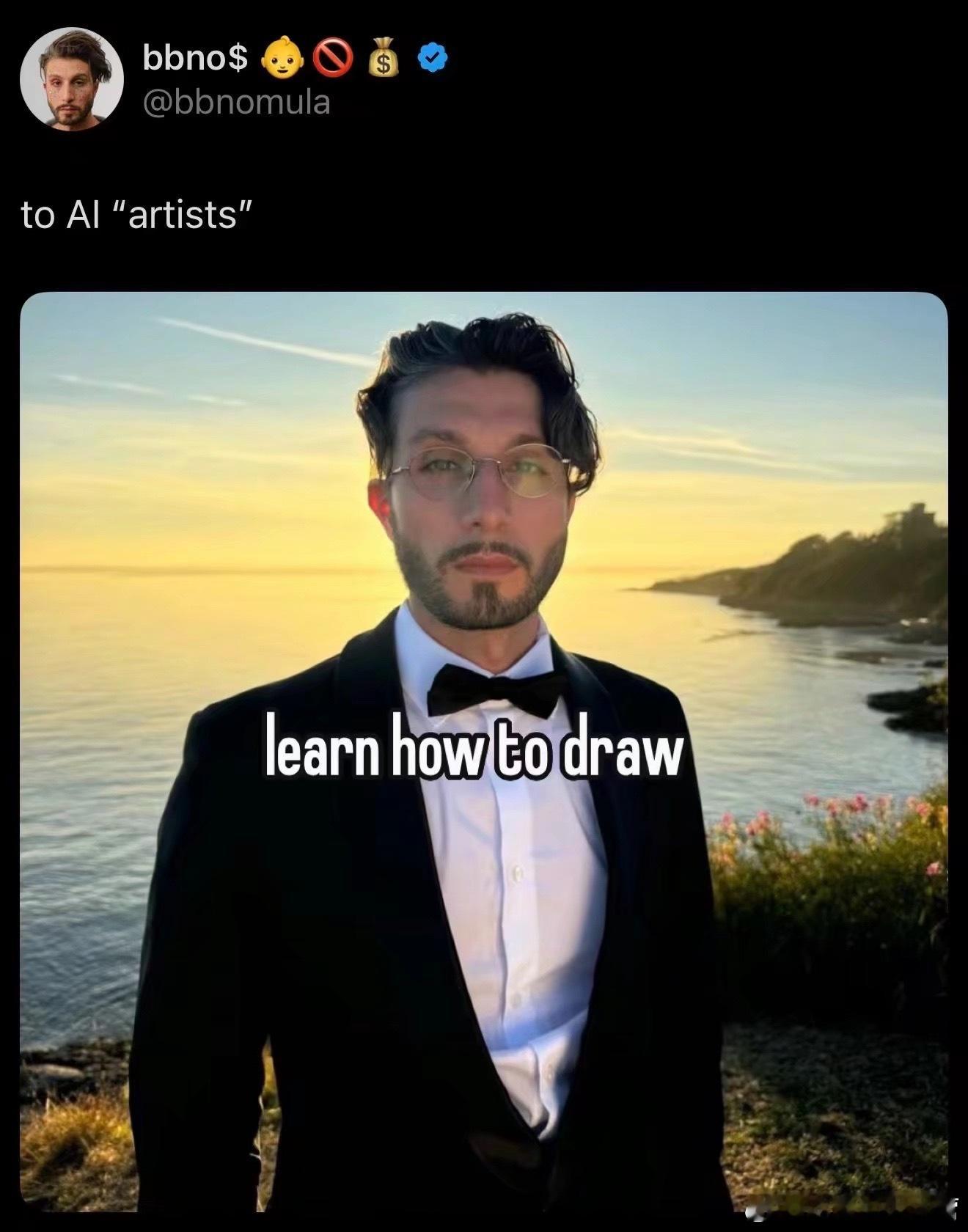 无婴金真的有在认真反对ai作画，这些都是他本人发的帖子 