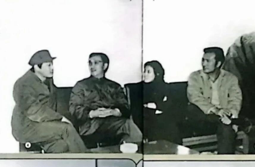 谢晋与李秀明 杨在葆 张连文（1979年）
没想到三位演员第二年合作拍摄了《许茂