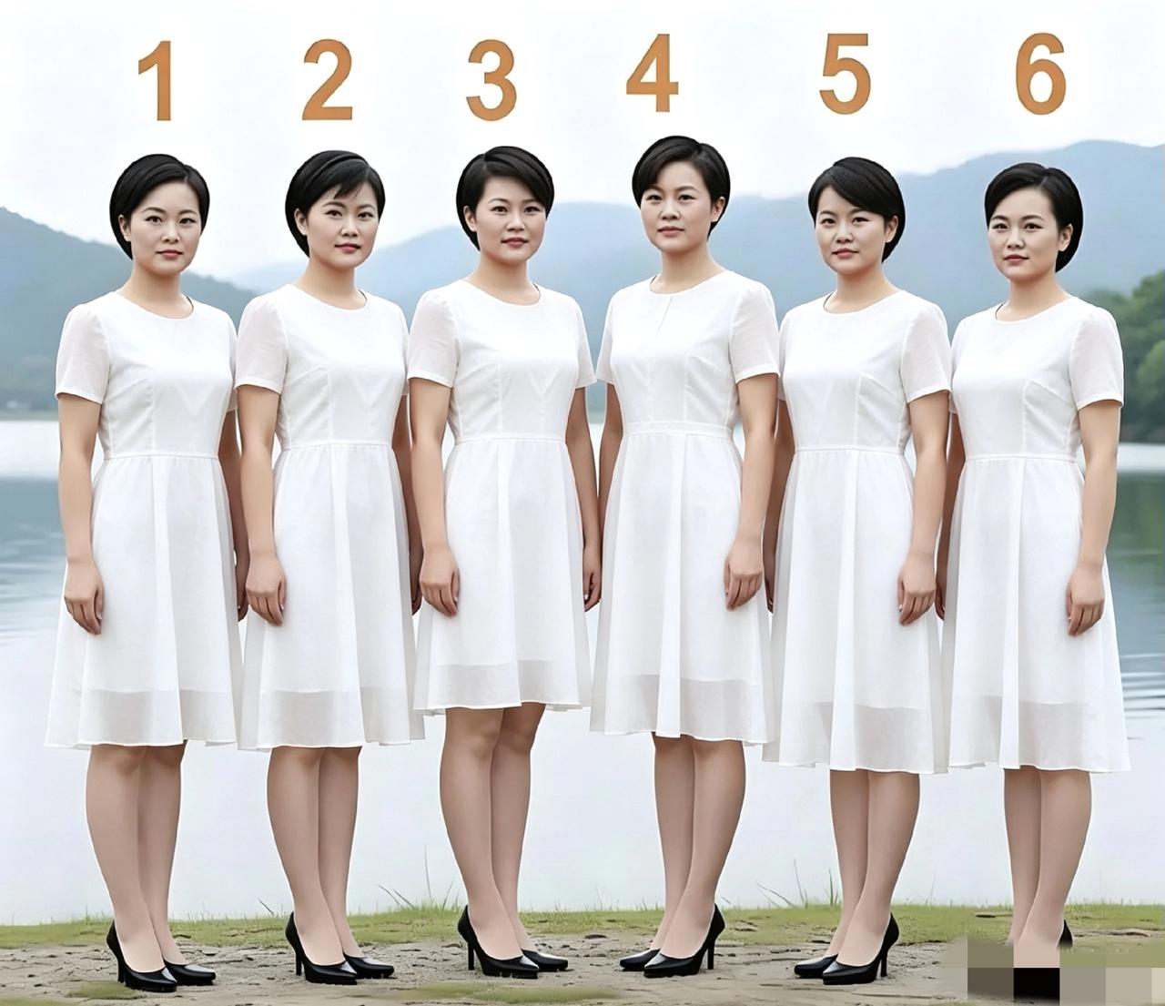 6个美女当中，有一个当过兵，你能凭站姿看出来吗？