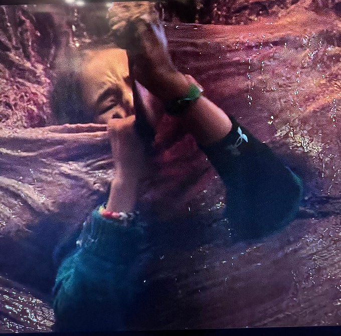 《怪奇物语》的粉丝发现了第五季第七集中的一个穿帮镜头。在4:21，霍莉试图逃脱维